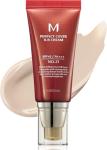 MISSHA M Perfect Cover BB Cream No.21 Light Beige - Light with Cool Undertone SPF 42 PA +++1.69 Fl Oz - Tinted Moisturizer for face with SPF