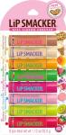 Lip Smacker Original & Best Holiday Flavored Lip Balm Party Pack, Oatmeal Cookie, Vanilla, Mango, Watermelon, Tropical Punch, Cotton Candy, Kiwi, Strawberry, Clear