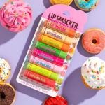 Lip Smacker Original & Best Holiday Flavored Lip Balm Party Pack, Oatmeal Cookie, Vanilla, Mango, Watermelon, Tropical Punch, Cotton Candy, Kiwi, Strawberry, Clear