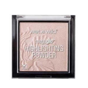 wet n wild MegaGlo Highlighting Powder, Highlighter Makeup, Shimmer Glow, Pink Rose Gold Blossom Glow