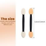 300PCS Eyeshadow Applicator Sticks, Disposable Eye Shadow Sponge Applicators, Makeup Applicators for Girls, Lady and Women