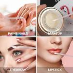 G2PLUS 100PCS Glitter Crystal Lip Brush, Disposable Lip Brushes, Lip Gloss Applicators,Lip Gloss Wands Applicator Perfect Makeup Tool Kits (Pink)