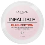 L'Oreal Paris Infallible Blur-fection Longwear Loose Setting Powder, Blurring Face Powder With Up to 24HRs of Wear, Brightening Light Pink, 1 Kit