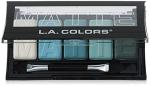 L.A. COLORS 5 Color Matte Eyeshadow Palette, Teal Argyle CEM477