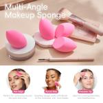 GWT Makeup Sponge Set, 6 Pcs Latex-Free Beauty Blender Sponges for Foundation, Liquid & Cream, Ultra-Soft Wonder Sponges, Multi-Angle Blending, Ideal Stocking Stuffers for Women