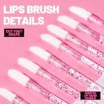 Teenitor 200pcs Mascara Wands and Lip Applicators Disposable, 100pcs Disposable Mascara Wands, 100pcs Lip Applicators Pink