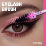 Teenitor 200pcs Mascara Wands and Lip Applicators Disposable, 100pcs Disposable Mascara Wands, 100pcs Lip Applicators Pink