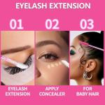 Teenitor 200pcs Mascara Wands and Lip Applicators Disposable, 100pcs Disposable Mascara Wands, 100pcs Lip Applicators Pink