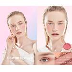 UCANBE 5 Colors Face Blusher Palette Waterproof Matte Long Lasting Lightweight Blush Powder Pink Coral Blushing Pallet with Brush Mirror Women Makeup Gift Set Kit