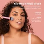 Real Techniques Tapered Cheek Brush, RT 449 Fluffy Blending Brush for Powder Blush & Highlighter, UltraPlush Synthetic Bristles, Vegan & Cruelty-Free Makeup Brush, 1 Count