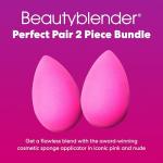 Beautyblender® | Original Pink Beauty Blender 2-Piece Bundle for Blending Foundations, Powders, and Creams, Super-Soft Foam for Streak-Free Application, Made in the USA, Reusable, Washable