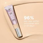 IT Cosmetics CC+ Cream Illumination (Light Medium) - Radiant Full Coverage Foundation With SPF 50+, Color Corrector & Hydrating Anti-Aging Serum, Hydrolyzed Collagen + Peptides - 1.08 fl oz