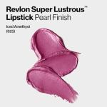 Revlon Super Lustrous Lipstick, Creamy Formula For Soft, Fuller-Looking Lips, Moisturized Feel, Iced Amethyst (625), 0.15 oz