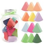 12pcs Triangle Makeup Blending Sponges with Storages Bottle, Dry and Wet Use Makeup Blender Sponges,Cosmetic Wedges Set for Foundation,Powder,Shadow,Concealer,Cream,Latex-Free