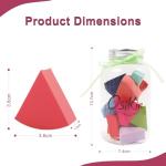 12pcs Triangle Makeup Blending Sponges with Storages Bottle, Dry and Wet Use Makeup Blender Sponges,Cosmetic Wedges Set for Foundation,Powder,Shadow,Concealer,Cream,Latex-Free