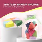 12pcs Triangle Makeup Blending Sponges with Storages Bottle, Dry and Wet Use Makeup Blender Sponges,Cosmetic Wedges Set for Foundation,Powder,Shadow,Concealer,Cream,Latex-Free