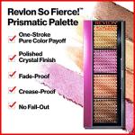 Revlon So Fierce Prismatic Eyeshadow Palette, Eye Makeup, Ultra Creamy Pigmented in Blendable Matte & Pearl Finishes, 961 That's A Dub, 0.21 oz