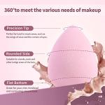 BEAKEY 5 Pcs Makeup Sponge Set, Latex-Free Makeup Sponges for Foundation, Multi-colored Boun Boun Sponges, Flawless for Liquid, Cream, and Powder