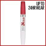 Maybelline Super Stay 24, 2-Step Liquid Lipstick Makeup, Long Lasting Highly Pigmented Color with Moisturizing Balm, Continuous Coral, Coral Pink, 1 Count