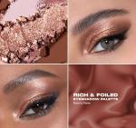Morphe Rich & Foiled Artistry Palette - 9-Pan Metallic Eye Makeup Palette with Luxe Mattes, Shimmers, and Foil-Finishes - Mauve & Pink Colors with Luminous Shine - Rose to Fame (0.35 oz)