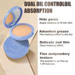 Face Powder Waterproof Sets Makeup, Controls Shine, Smooth Fine Lines for Flawless Lightweight Finish, Long Lasting Matte Compact Setting Powder Cosmetics Cruelty-free (Calassic Ivory)