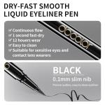 docolor Waterproof Eyeliner Pen Super Slim Precise All Day Black Eyeliner Liquid Professional Makeup Liquid Eye Liner Pencil for Women