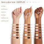 Contour Highlighter Stick，2-in-1 Dual-Ended Cream Bronzer & Highlighter Sticks Pen for Face Body Contouring Makeup- Buildable，Waterproof, Easy to Apply Suitable for Beginners，03Darker Nude+Light Pink