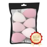 Makeup Sponge Set 6 Pack Pink, Beauty Blender for Foundation, Powder, Liquid & Cream, Soft Latex-Free Reusable Cosmetic Sponges, Flawless Face Applicator for Women