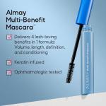 Almay Mascara, Volume, Length, Definition & Conditioning, Multi-Benefit Eye Makeup, Hypoallergenic and Fragrance-Free, 502 Black
