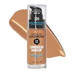 Revlon Liquid Foundation, ColorStay Face Makeup for Normal and Dry Skin, Longwear Full Coverage with Matte Finish, Oil Free, 320 True Beige, 1.0 Oz