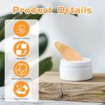 4 PCS Bamboo Deodorant Cream Applicators, Multi-Functional Clay Mask Applicators, Reusable Face Cream Applicator Tool for Deodorant, Facial Mud, Cosmetic Mask, Facial Clay