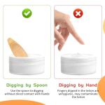 4 PCS Bamboo Deodorant Cream Applicators, Multi-Functional Clay Mask Applicators, Reusable Face Cream Applicator Tool for Deodorant, Facial Mud, Cosmetic Mask, Facial Clay