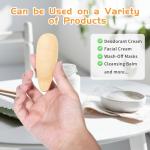 4 PCS Bamboo Deodorant Cream Applicators, Multi-Functional Clay Mask Applicators, Reusable Face Cream Applicator Tool for Deodorant, Facial Mud, Cosmetic Mask, Facial Clay