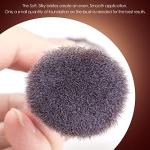 KINGMAS Foundation Brush, Premium Bronzer Makeup Brush, Double Ended Contour Brushes Flat & Angled Round Top for Blending Liquid Powder Concealer Cream Blush