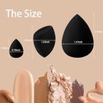 21 pcs Black Beauty Blender Makeup Sponge Bulk:Blender Sponges 21 Pcs for Liquid, Cream, and Powder, Multi-colored Pink make up sponges for foundation