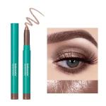 2-Pack Long-Lasting Waterproof Eye Shadow Stick & Eyeliner Pencil - Glittering Brightener for Stunning Highlights