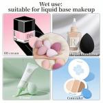 8pcs Makeup Sponges Set - Latex-Free, Blending Beauty Sponge for Liquid, Cream & Powder, Soft Non-Absorbent, Multi-Size with Case，Multi-Shape Beauty Blenders for Liquid and Powder