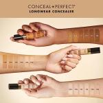 Milani Conceal + Perfect Longwear Concealer Full Coverage Infused with Hyaluronic Acid & Vitamin E, Cover Dark Circles, Blemishes & Skin Imperfections for Long-Lasting Wear - Light Beige