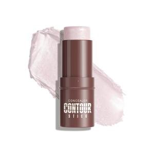 Highlighter Stick, Sheer Glow Cream Highlighter for Natural Radiant Skin, Blendable & Buildable Color, Non Caking, Long Lasting, SweatProof & Cruelty-Free, For All Skin Tones (01 Pearl Shimmer)