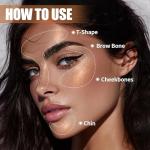 Highlighter Stick, Sheer Glow Cream Highlighter for Natural Radiant Skin, Blendable & Buildable Color, Non Caking, Long Lasting, SweatProof & Cruelty-Free, For All Skin Tones (01 Pearl Shimmer)