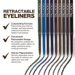 Palladio Retractable Waterproof Eyeliner, Richly Pigmented Color and Creamy, Slip Twist Up Pencil Eye Liner, Smudge Proof Long Lasting Application, All Day Wear, No Sharpener Required, Exotic Plum