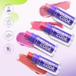 Glam Code Makeup Blush Stick Duo - Butter Creamy Blush with Natural Flush Finish, Multi-stick for Cheek + Lip, Hydrating Buildable & Long-Wearing Formula for All Day Wear, Vegan & Cruelty-Free - 03#