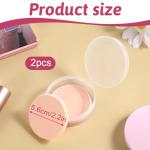 2 Pcs Foundation Sponge, Round Makeup Sponges for Foundation, Beauty Blender for All Skin Types, Powder Puff for Flawless Application, Wet and Dry Dual Use