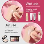 2 Pcs Foundation Sponge, Round Makeup Sponges for Foundation, Beauty Blender for All Skin Types, Powder Puff for Flawless Application, Wet and Dry Dual Use