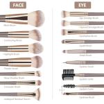 Makeup Brush Set 31 Pcs Make up Tool Set - Premium Synthetic Makeup Brush Kit Foundation Powder Concealers Eye Blush Make Up Brush Kit
