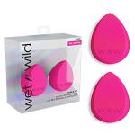 wet n wild Double Tap Makeup Sponge Set, Foundation Blending Beauty Sponge Flawless for Liquid, Cream, and Powder Dry and Wet Blender Make Up Use Vegan, Cruelty Free