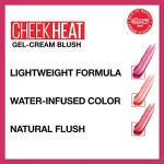 Maybelline Cheek Heat Gel-Cream Blush Makeup, Lightweight, Breathable Feel, Sheer Flush Of Color, Natural-Looking, Dewy Finish, Oil-Free, Fuchsia Spark, 1 Count
