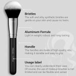 Makeup Brushes Set, Mlemle Professional 25 Pcs Makeup Kit, Include Foundation Powder Blush Concealers Eye shadows 21 Pcs Makeup Brushes and 2 Powder Puff, 2 Makeup Sponge(B01-Black)