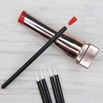 100 Pcs Disposable Makeup Lip Brushes PYO Cookie Paint Brushes Nail Polish Brushes Cosmetic Lip Brush Wands mini paint brushes for cookies (Black)