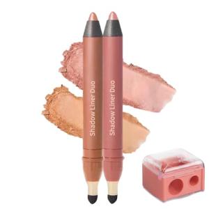 Vingtank Shadow Liner 2-in-1 Eyeliner Eyeshadow, Shadow Liner Duo Plum, Smudge-Proof Plum Eyeshadow Stick, Long-Lasting & Smudge-Proof Wear, Smooth, Easy to Color